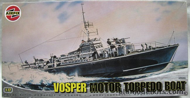 Airfix 1/72 Vosper Motor Torpedo Boat, a05280 plastic model kit